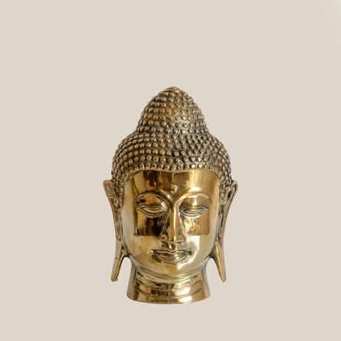 Buddha Head Bronze - Home and Soul