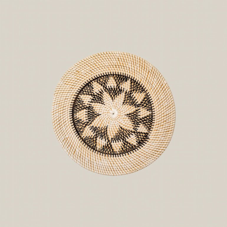 Alejandro Round Rattan Wall Plate 40 Cm - Home and Soul