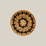 Black and Natural Wall Decor Plate 60 cm - Home and Soul