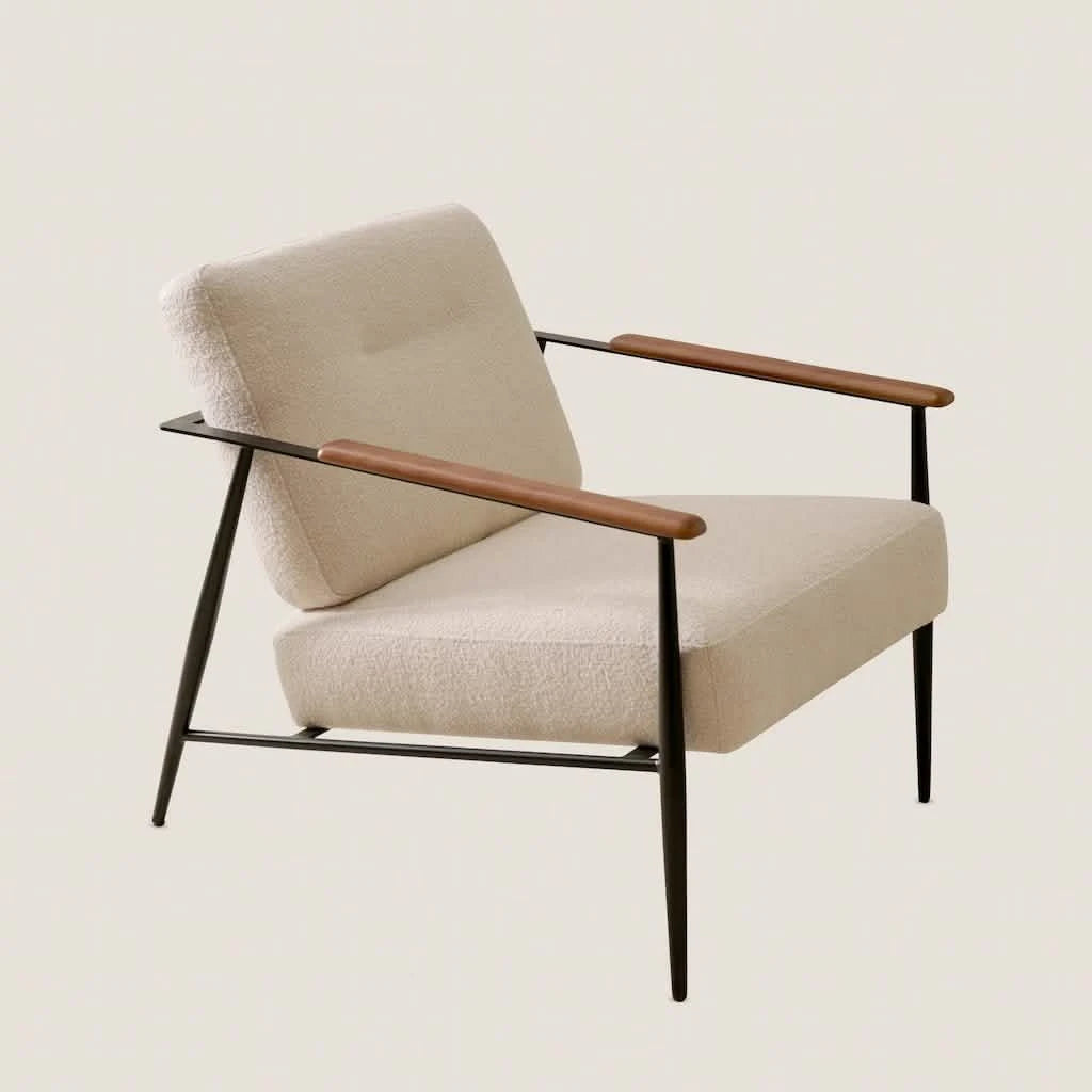 Brussels Armchair Off-White - Home and Soul
