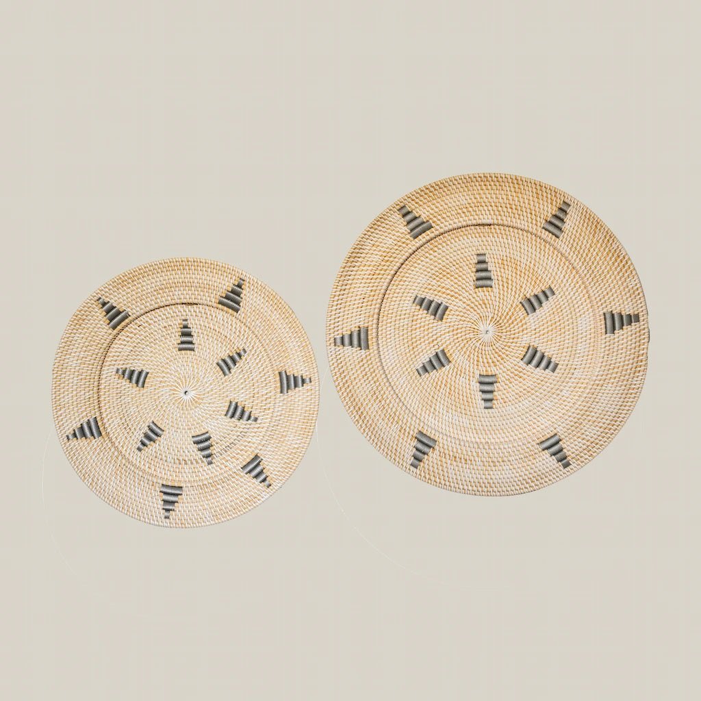 Round Wall Decor Medium Carlos Rattan - Home and Soul
