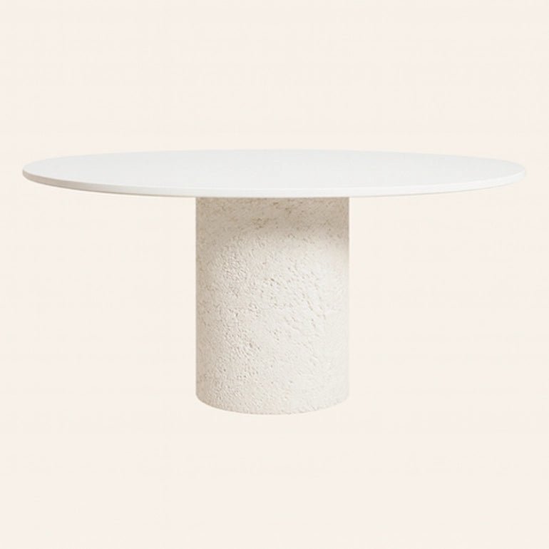 white carolina concrete dining table