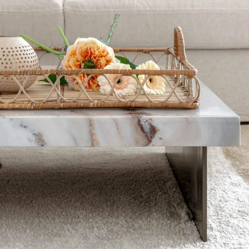 Italian Marble Coffee Table Carolina - Home and Soul