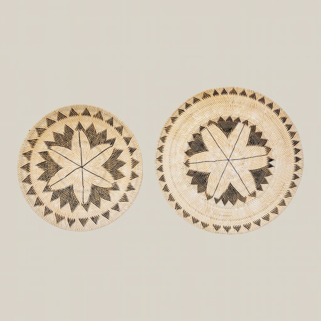 Claira Rattan Round Wall Decor