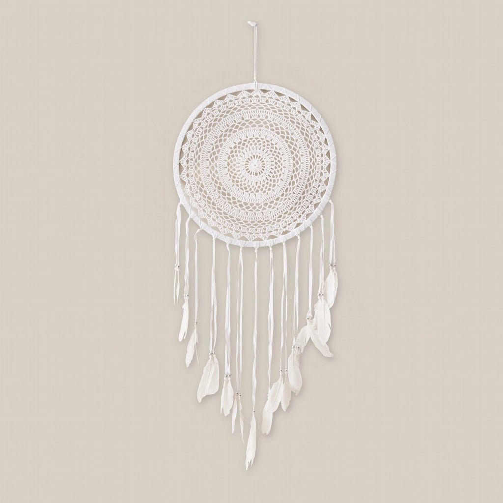 Dream Catcher Wall Hanging White - Home and Soul