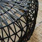 Black Rattan Coffee Table Estelle - Home and Soul