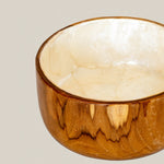 Bowl with Capiz Shell Handcrafted Wooden - Home and Soul