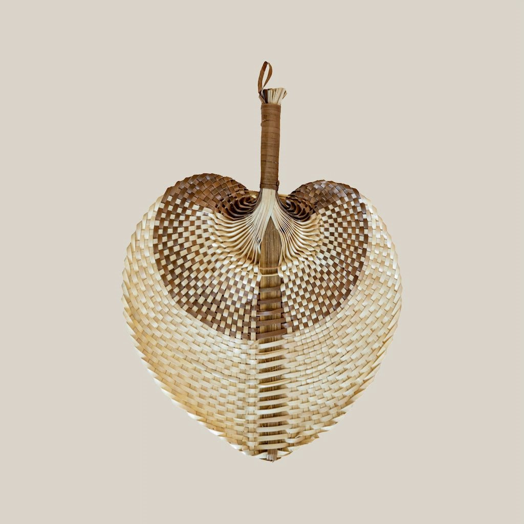 Handmade Rattan Fan Brown - Home and Soul