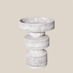 Jessica Concrete Side Table White - Home and Soul