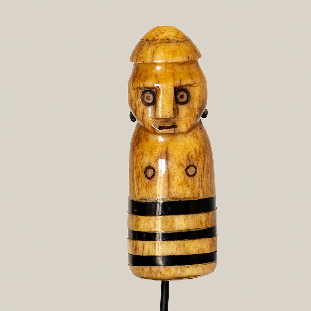 Tribal Figurine on Stand Large Carved - Home and Soul