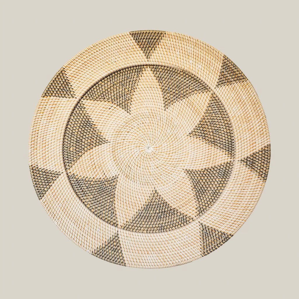 Luis Rattan Round Wall Decor 70 cm - Home and Soul