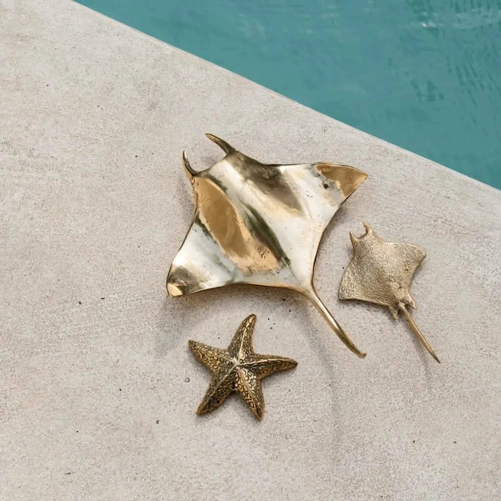 Manta Ray Bronze Large styled in modern interior - Home and Soul