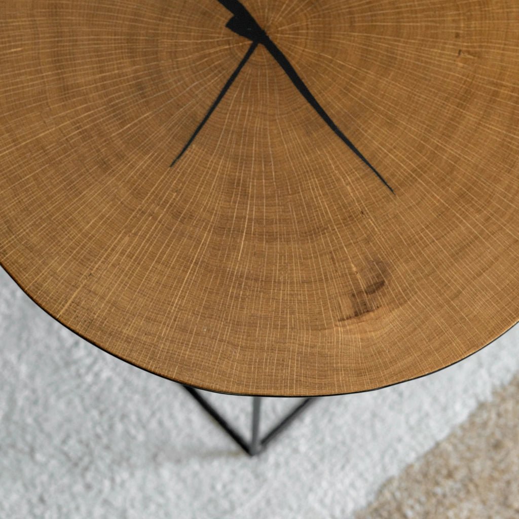 Oak Wood Side Table Monica - Home and Soul