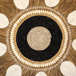 Shell Boho Round Decor Wall Plate Natural Raffia - Home and Soul
