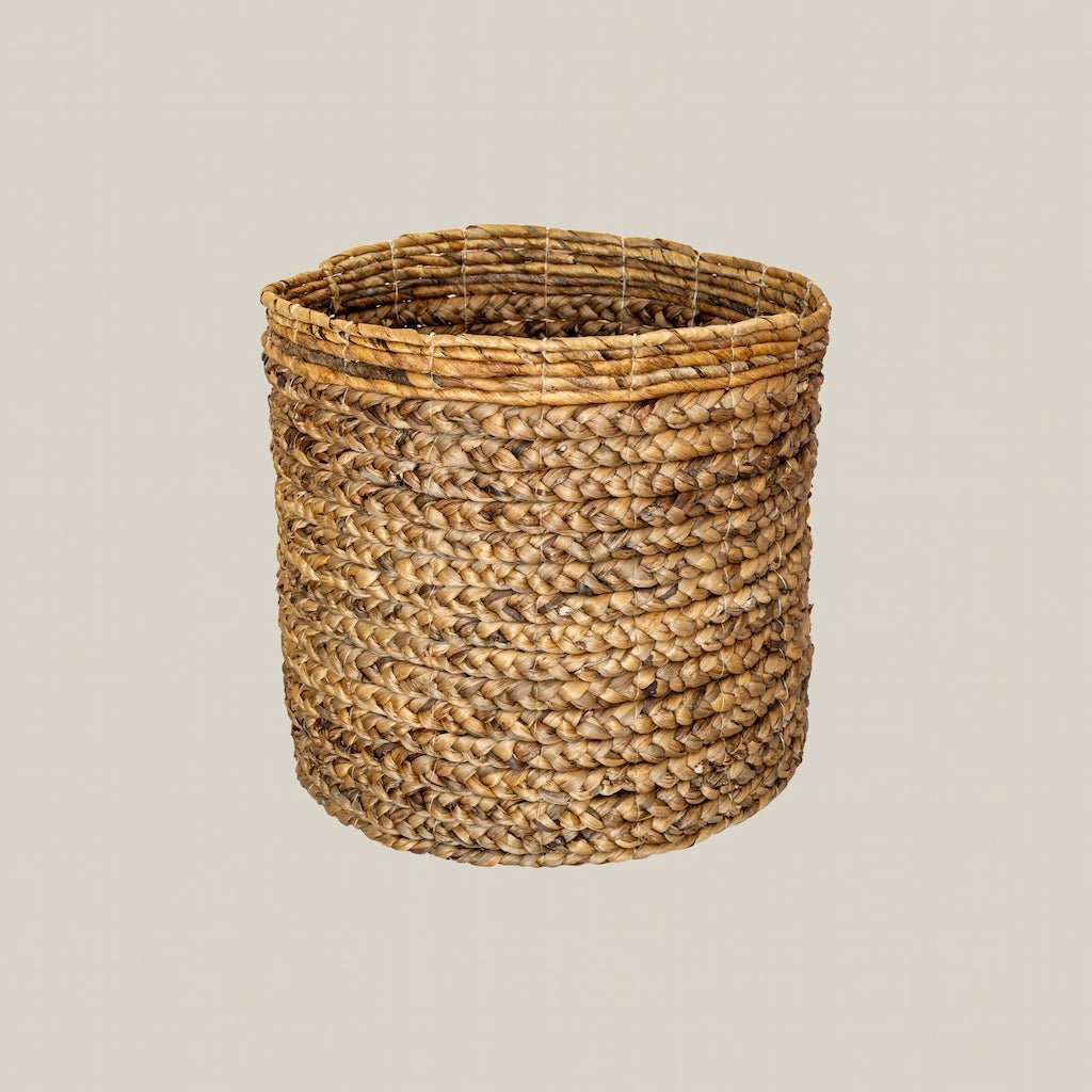 Natural Water Hyacinth Basket Sacramento Medium - Home and Soul
