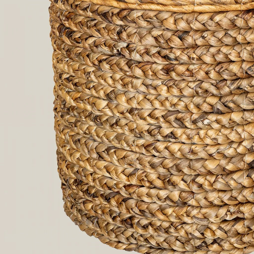 Hyacinth Basket Sacramento Medium Natural Water - Home and Soul