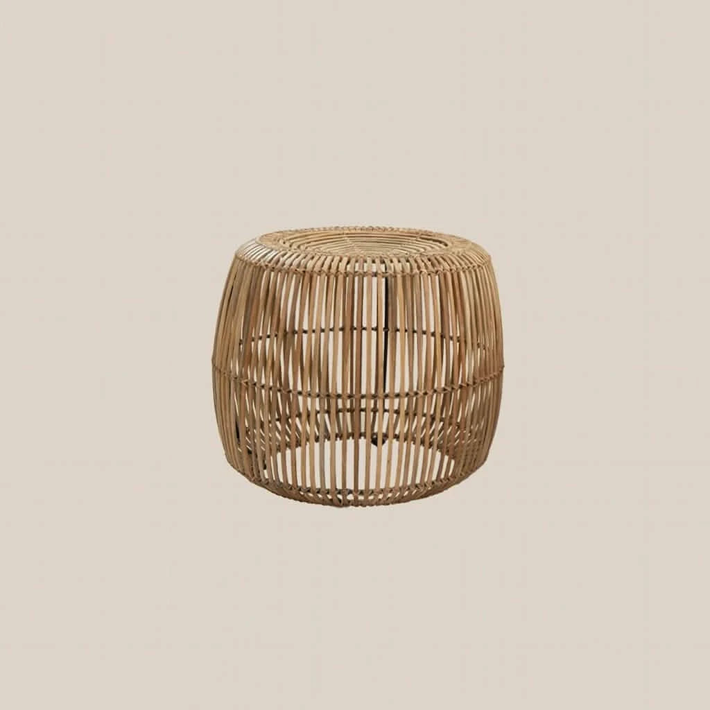 Olivia Rattan Side Table Natural - Home and Soul