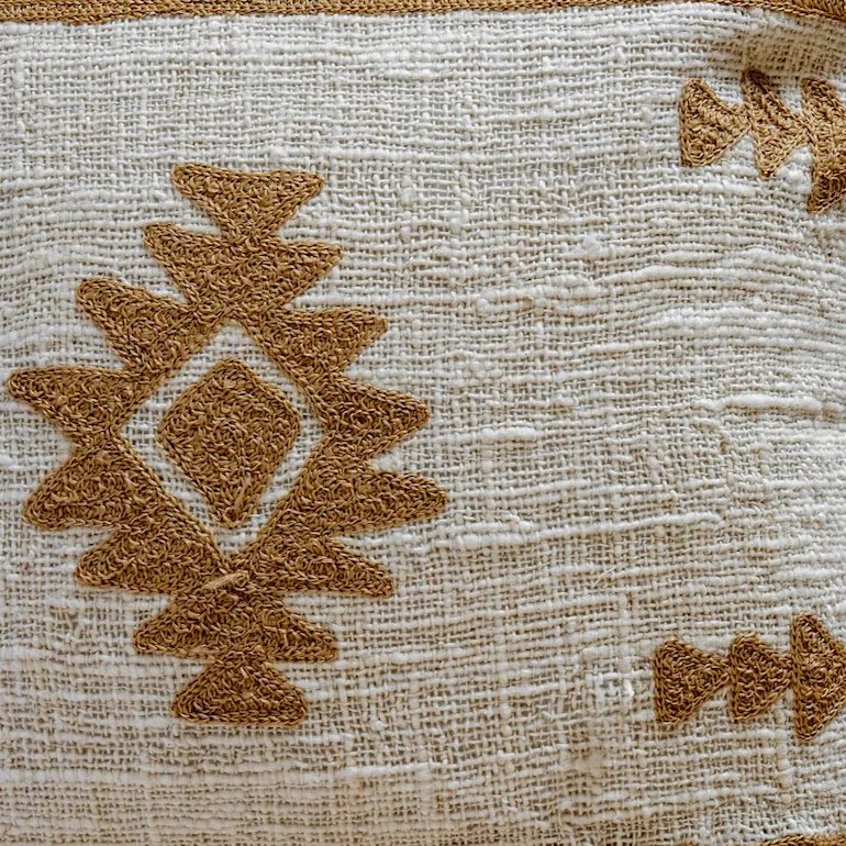 Pedro Handmade Boho Cushion styled in modern interior - Home and Soul
