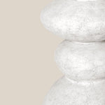 Detailed look at Salvadore Concrete Side Table White - Home and Soul