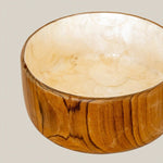 Capiz Shell Bowl Sustainable Wooden - Home and Soul