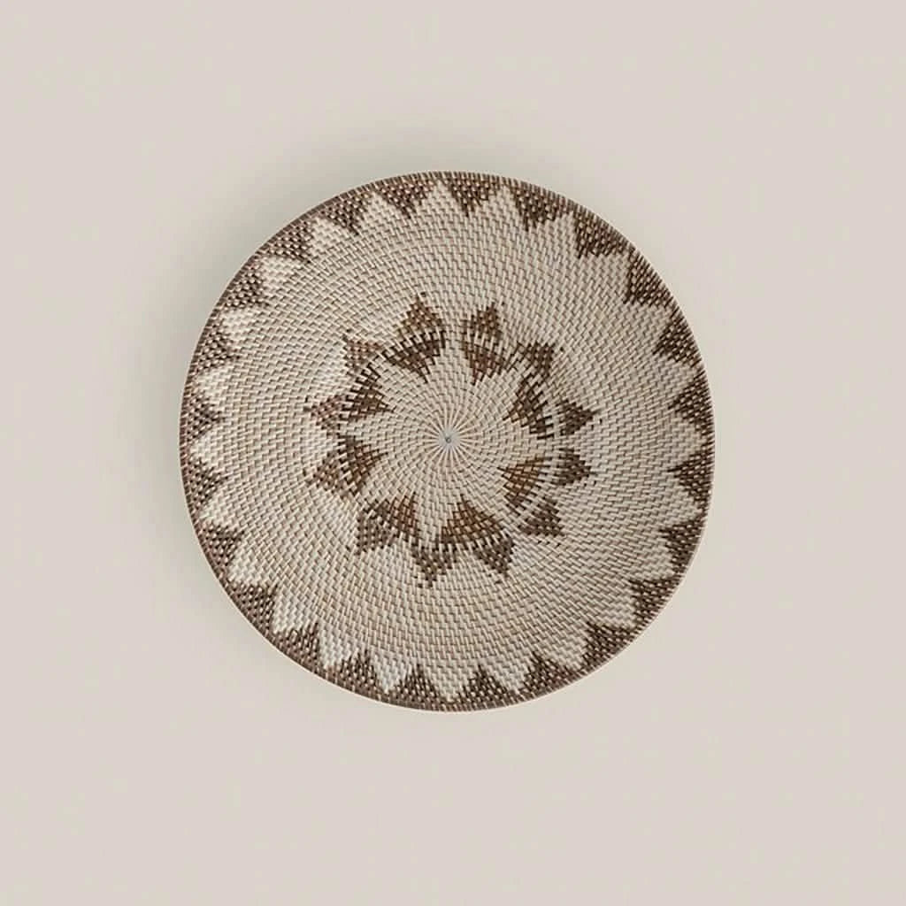 Agnes Rattan Wall Decor Plate 50 cm - Home and Soul