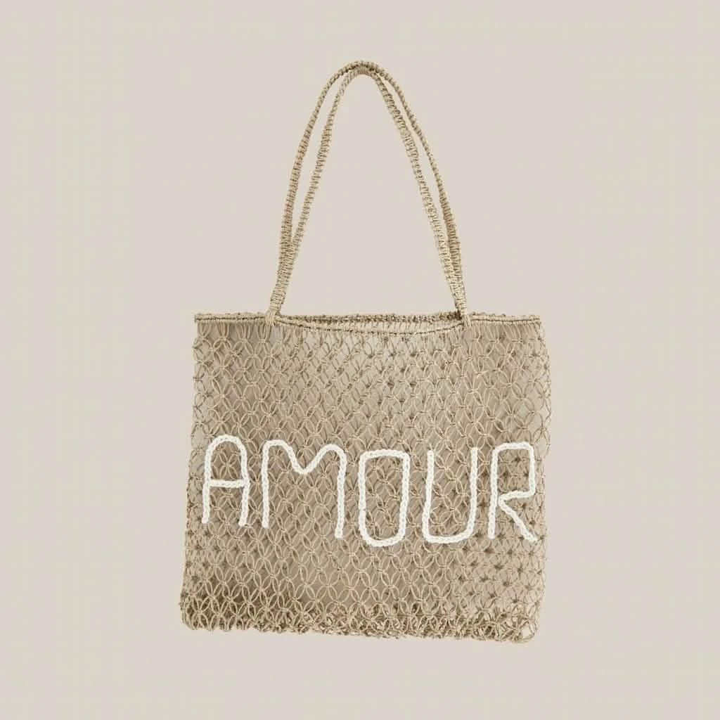 Amour Rattan Beach Bag - Home and Soul