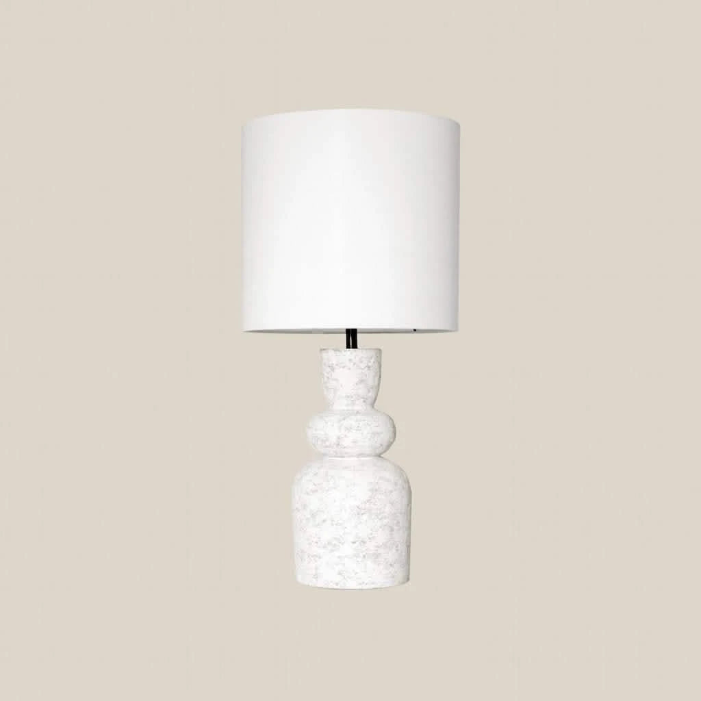 Blanco Concrete Table Lamp White - Home and Soul