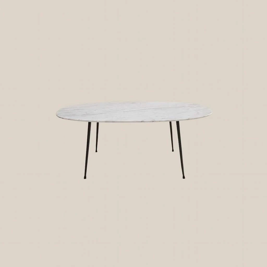 Brussels Marble Oval Coffee Table - Home and Soul
