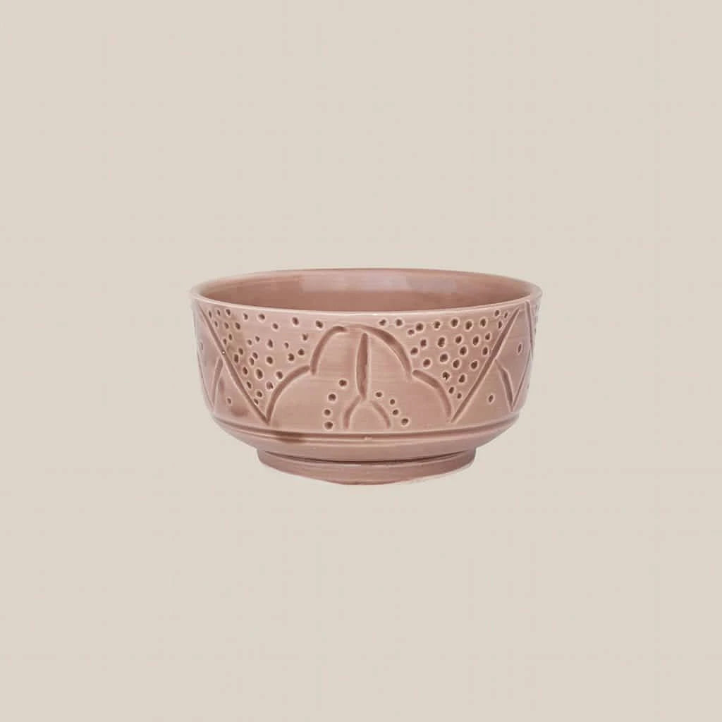 Ceramic Beldi Bowl Dark Beige - Home and Soul