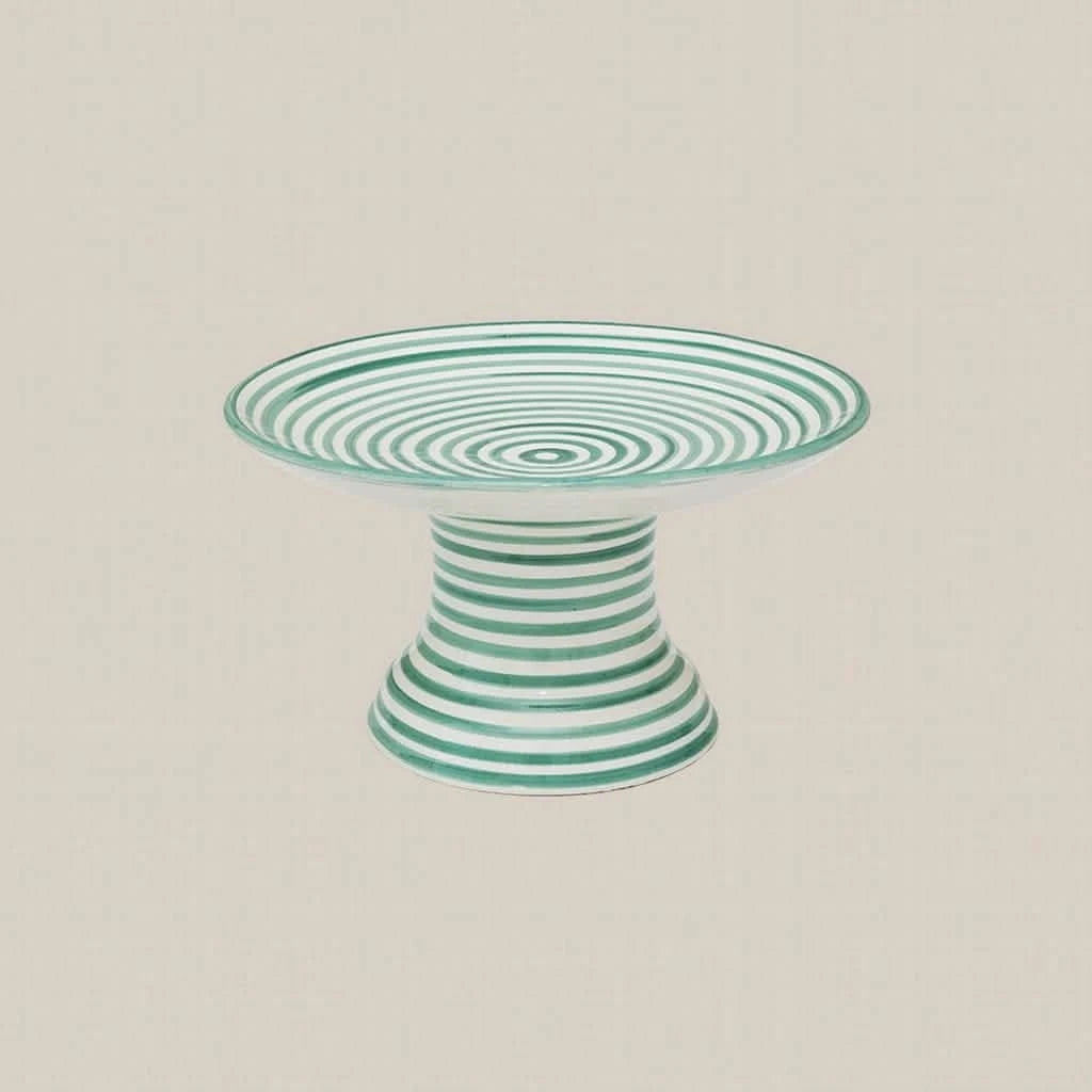 Ceramic Cake Plate Green - Home and Soul