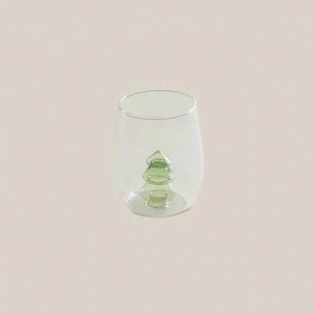 Glass with Christmas Tree Decoration - Home and Soul