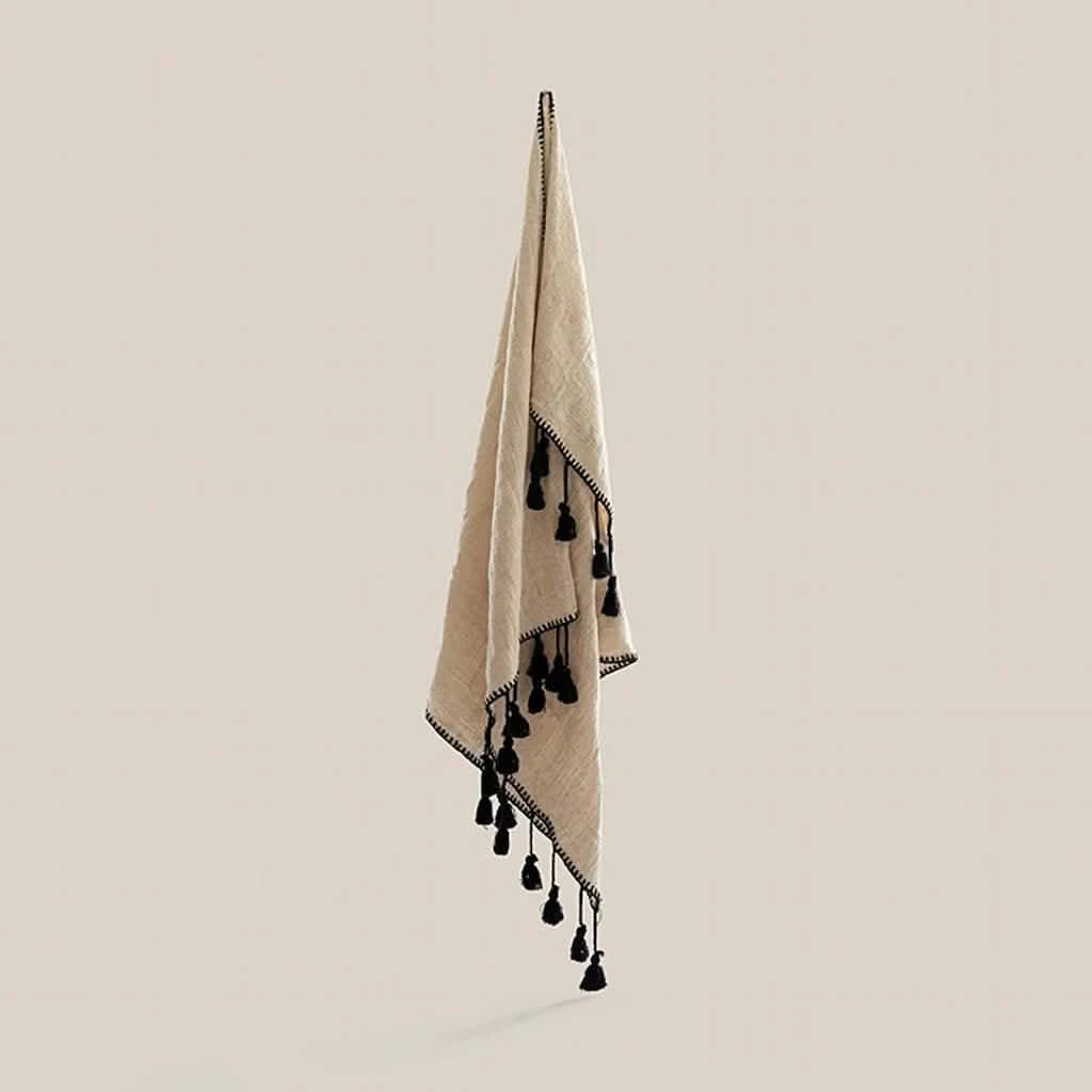 Corine Throw Black New - Home and Soul