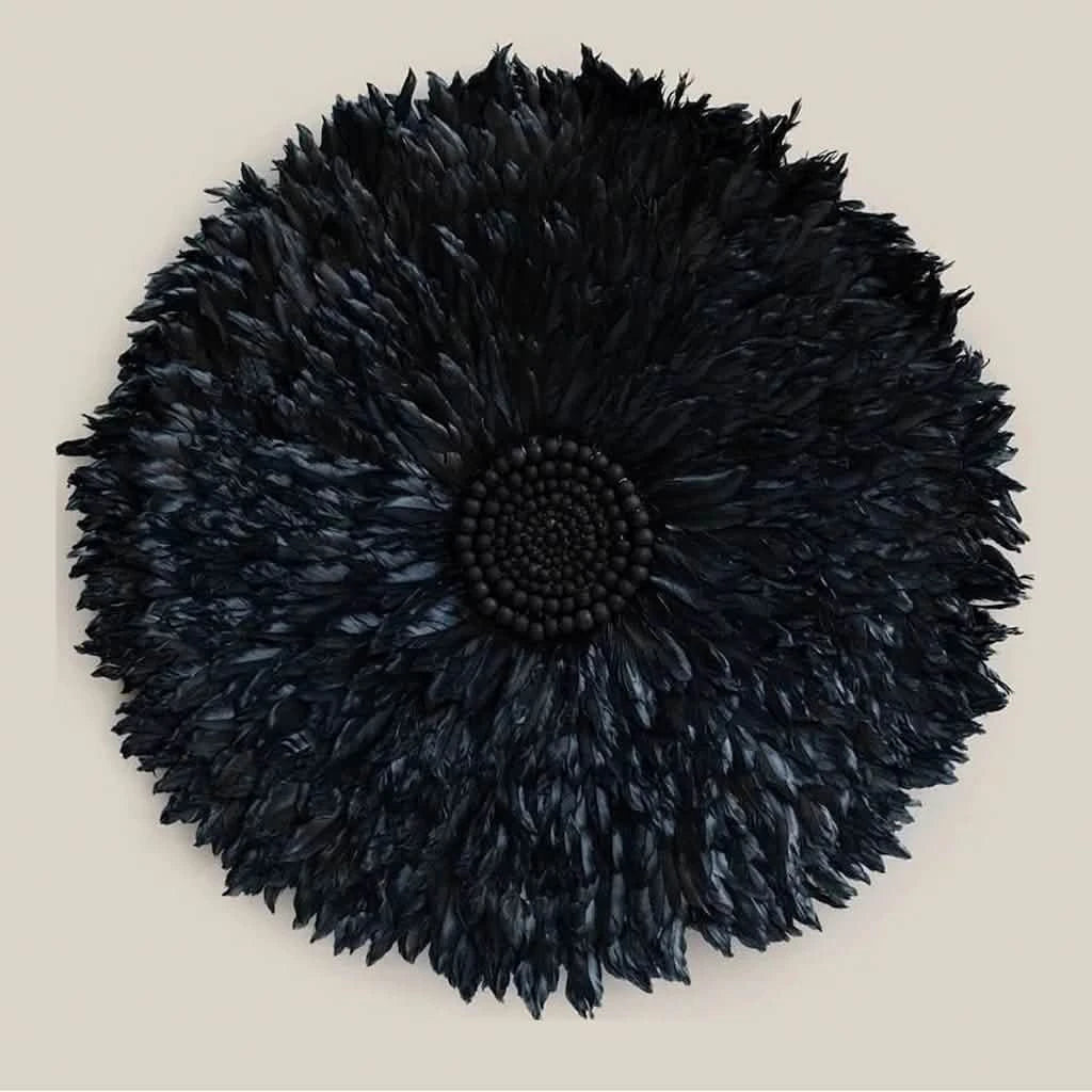 Feather Decor Black Large - Home and Soul