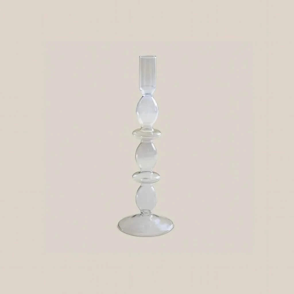 Gabrielle Glass Taper Candle Holder Violet - Home and Soul