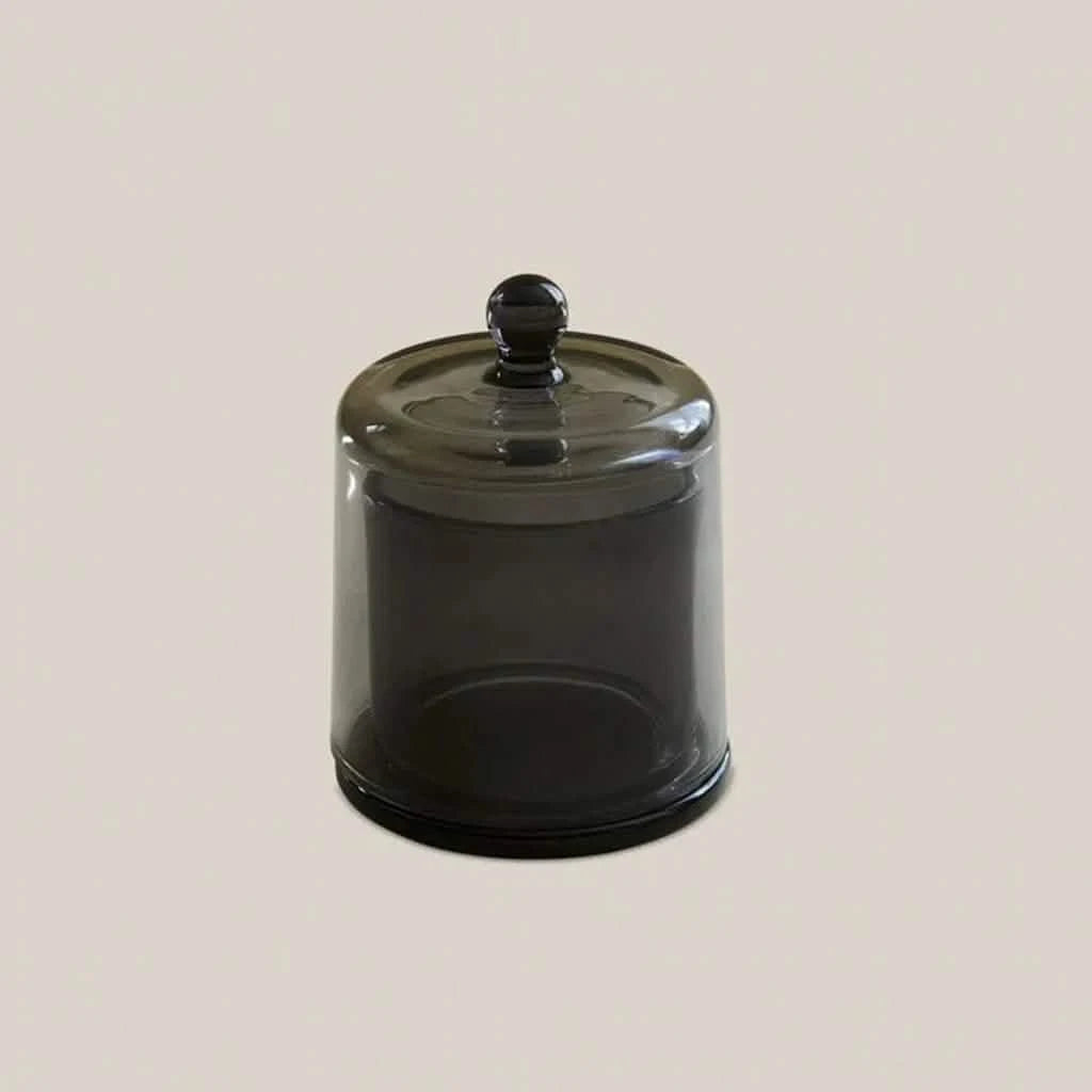 Glass Candle Holder Black - Home and Soul