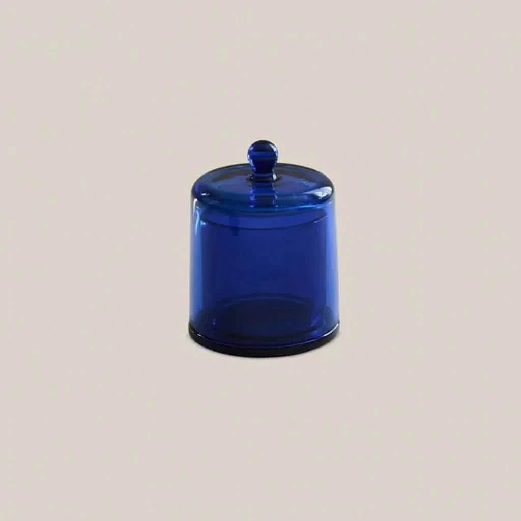 Glass Candle Holder Blue - Home and Soul