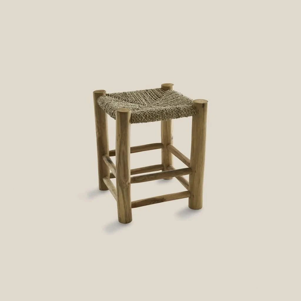 Joanna Teak Wood Stool - Home and Soul
