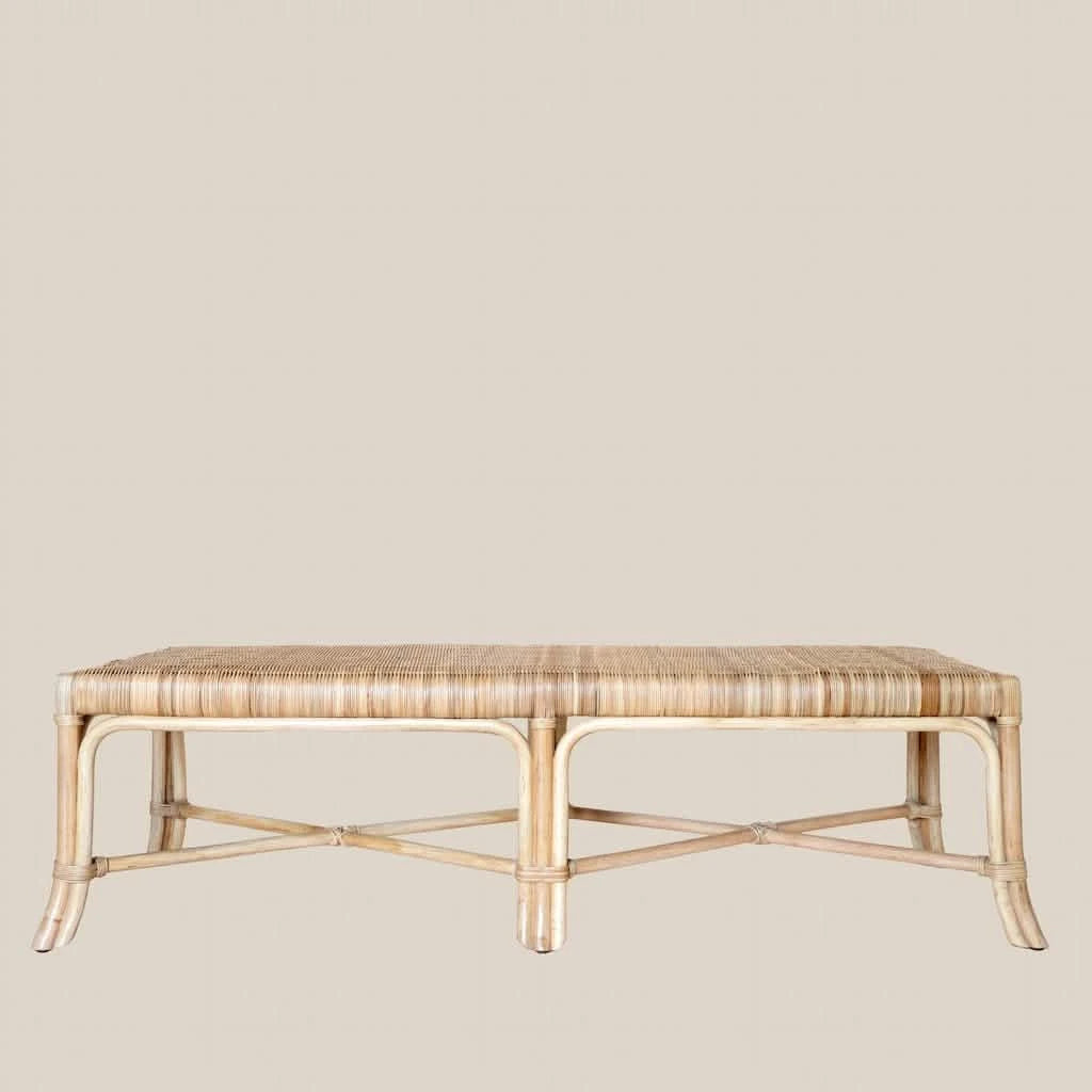 Leonardo Sustainable Wicker Bench - Home and Soul