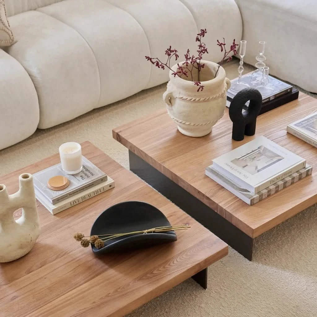 Letizia Coffee Wood Elm Table - Home and Soul
