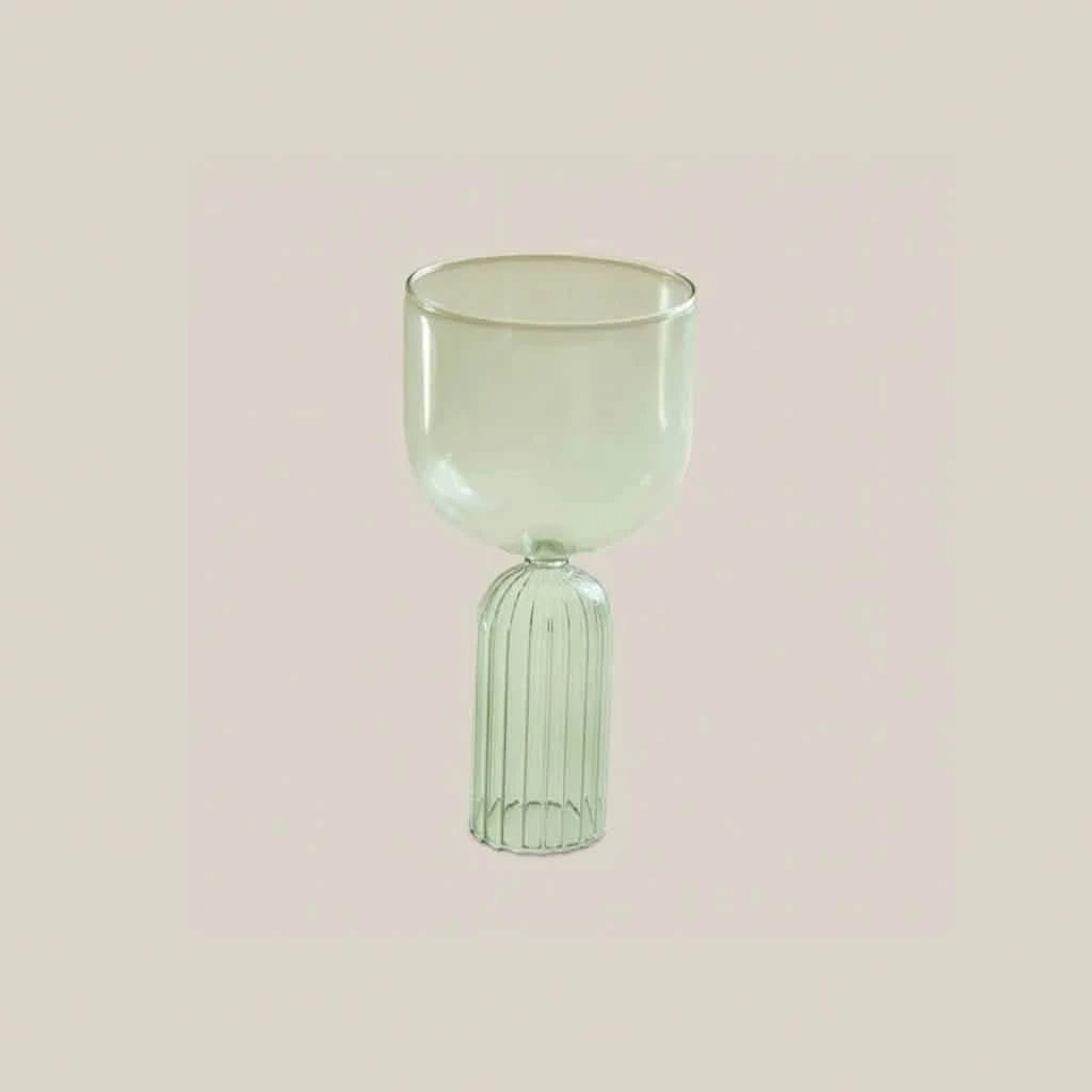 Liliana Glass Vase Green - Home and Soul