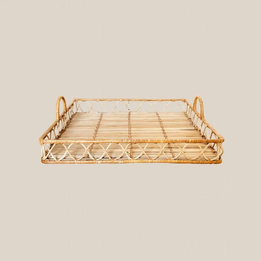 Luis Rattan Natural Tray - Home and Soul