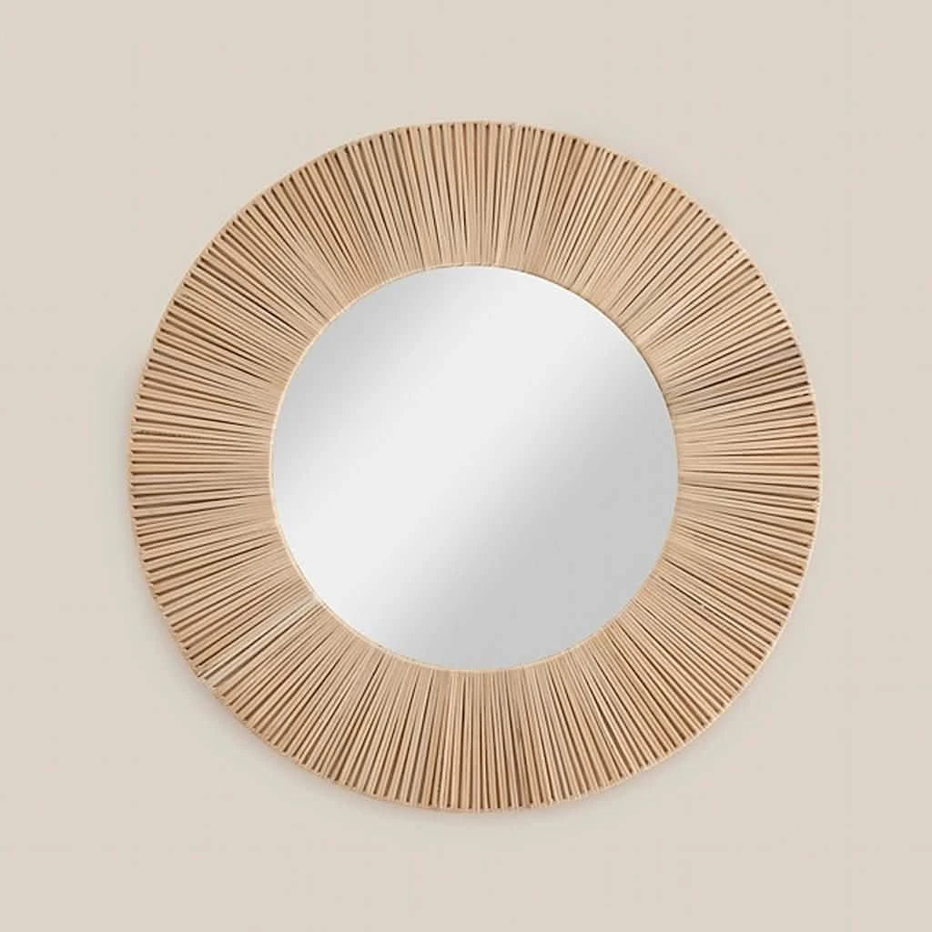 Mathilde Rattan Mirror L - Home and Soul