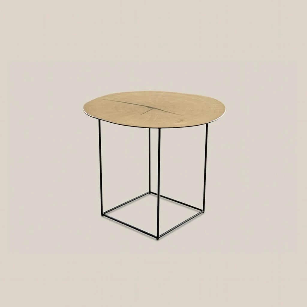 Monica Oak Wood Side Table - Home and Soul