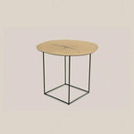 Monica Oak Wood Side Table - Home and Soul