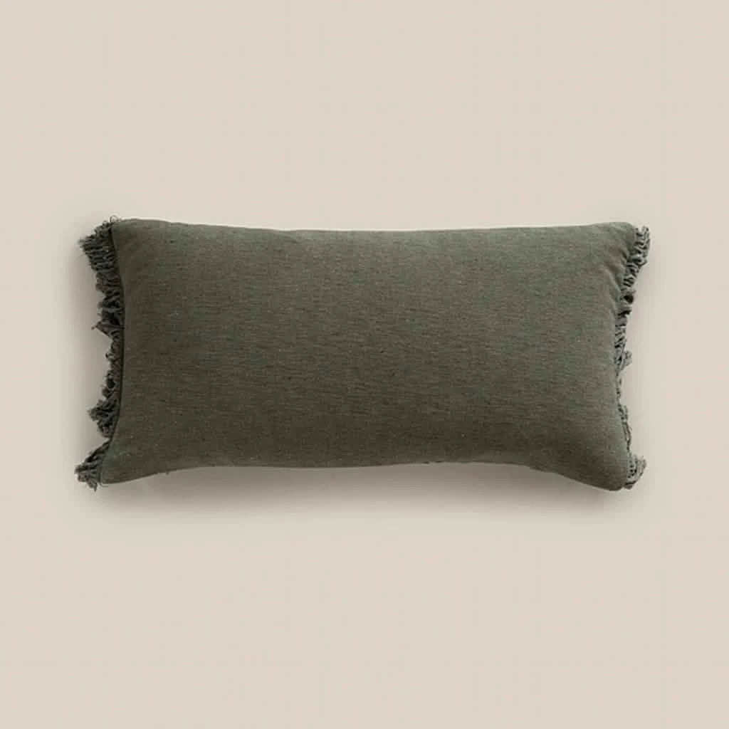 Sage Dark Cushion Rectangle - Home and Soul