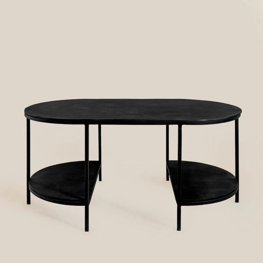 Louis Metal Coffee Table Black - Home and Soul