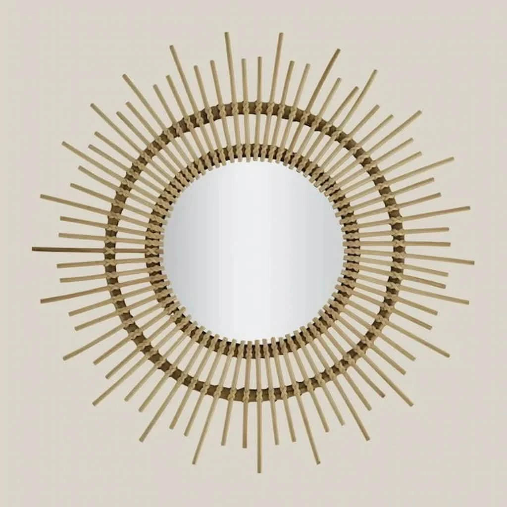 Rattan Sun Mirror - Home and Soul