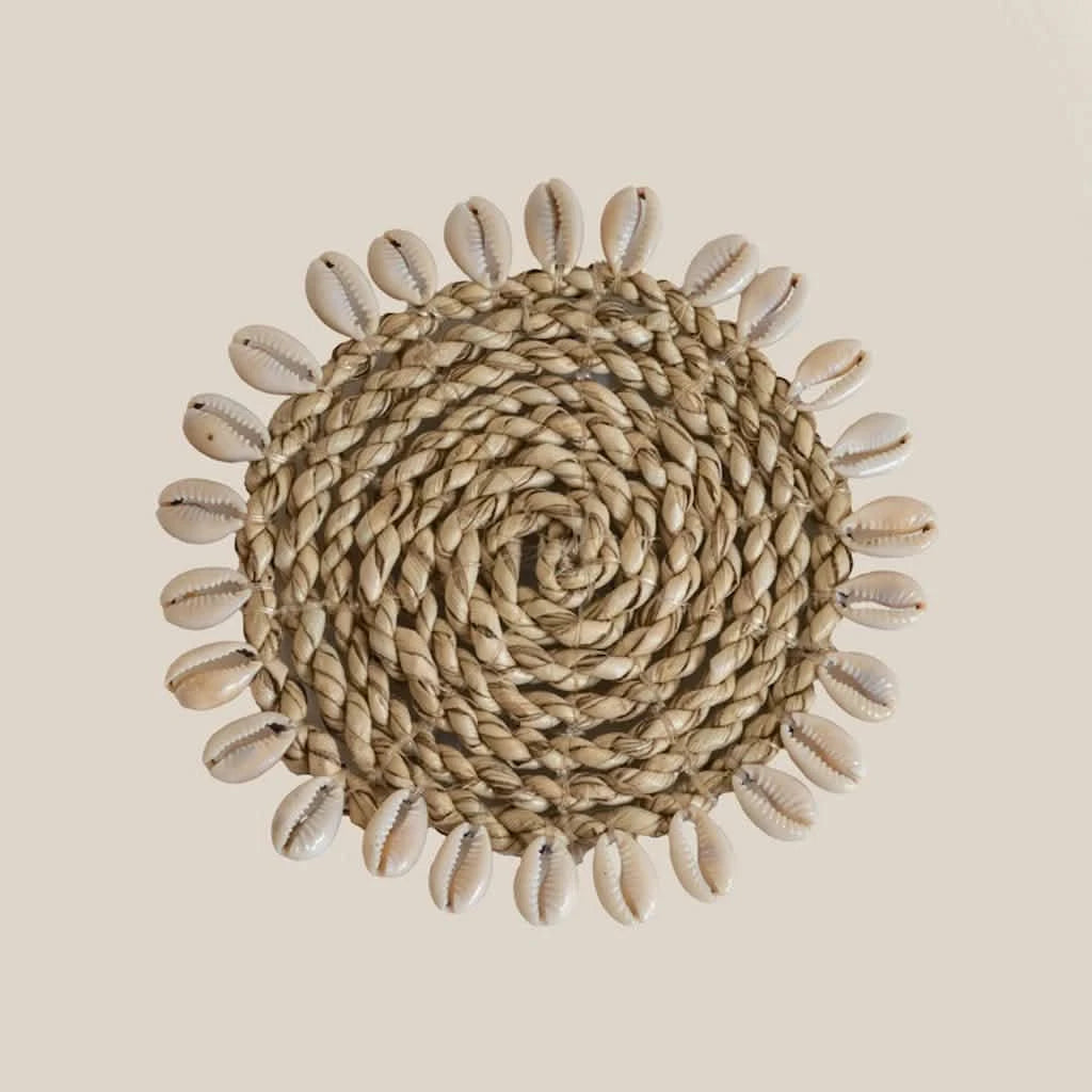 Natural Coaster with Shell - Home and Soul