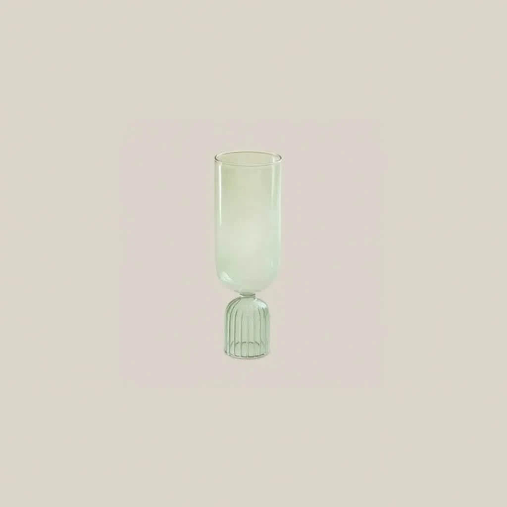 Vera Glass Vase Green - Home and Soul