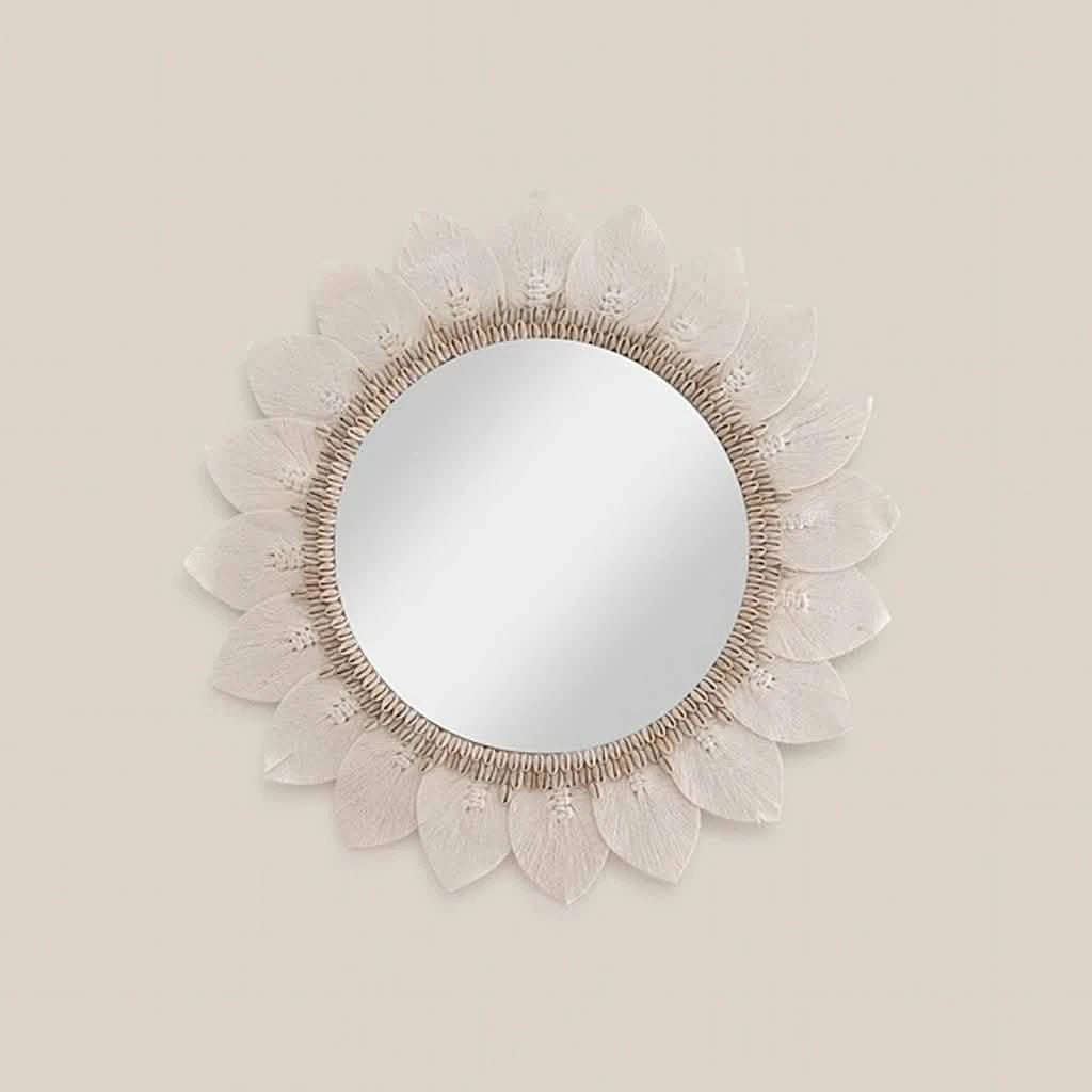 White Flower Mirror - Home and Soul